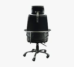 Harbor Leather Swivel Desk Chair