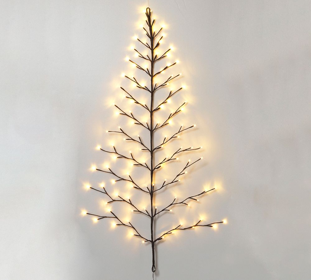 Lit LED Tree Shaped Wall Decor