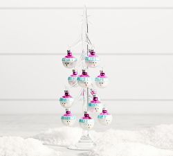 Mercury Mini Snowman Ornaments Set