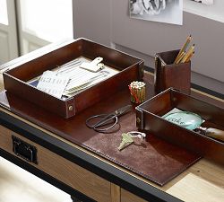 Saddle Leather Desk Blotter