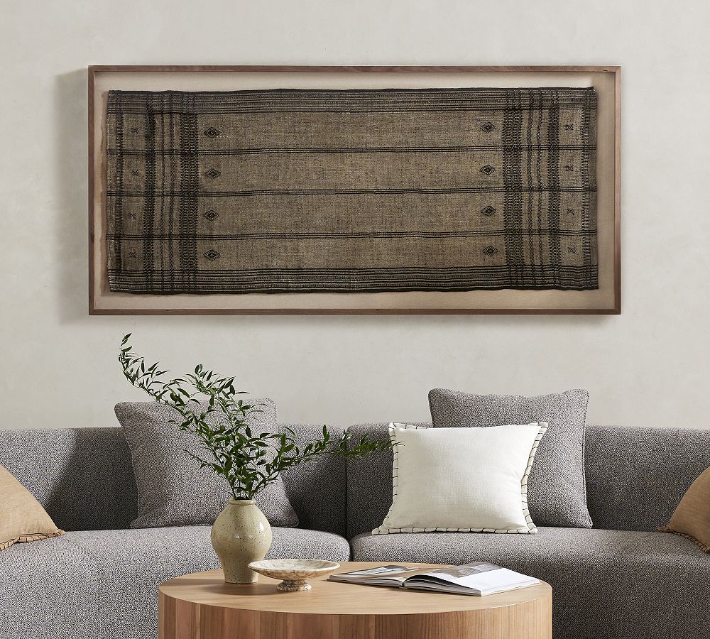 Suna Rustic Textile Framed Wall Art