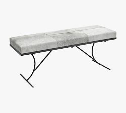 Orson Hair on Hide Bench (50&quot;)