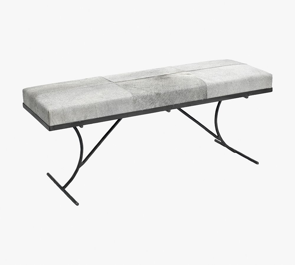 Orson Hair on Hide Bench (50&quot;)