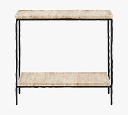Tate Rectangular Marble Side Table (24&quot;)