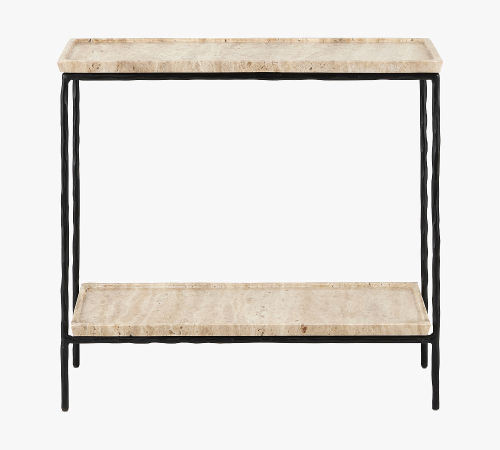 Tate Rectangular Marble Side Table (24&quot;)