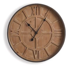 Coty Iron and Glass Wall Clock