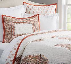 Deya Block Print Quilt &amp; Shams