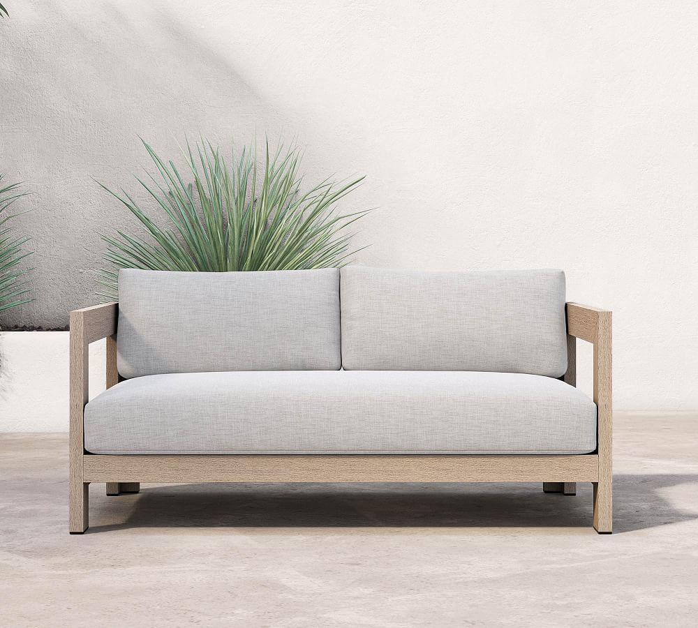 Roseville Teak 62&quot; Sofa