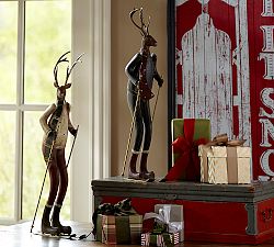 Skiing Deer