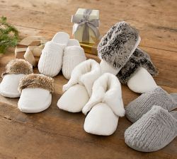 Furry Knit Slippers