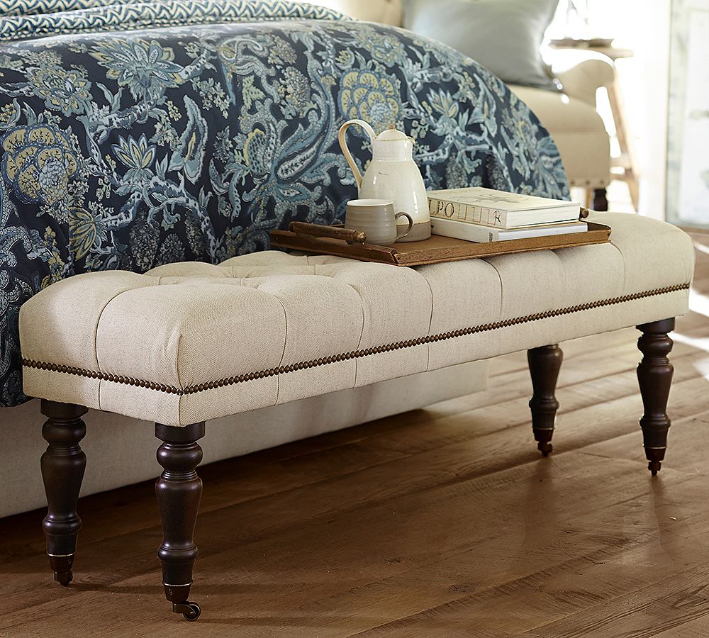 Open Box: Raleigh Tufted Upholstered Queen Bench