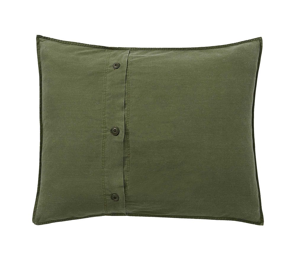 The Emily &amp; Meritt Garment Dyed and Triple Washed Organic Cotton Sham