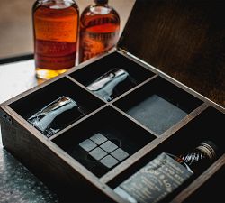 Classic Whiskey Oak Gift Box - Set for 2