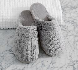 Furry Knit Slippers