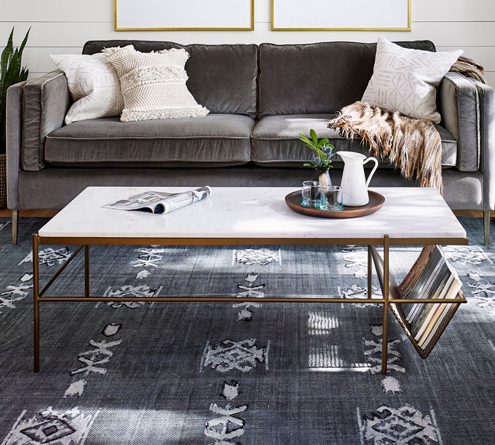 Jayden Rectangular Marble Coffee Table (50&quot;)