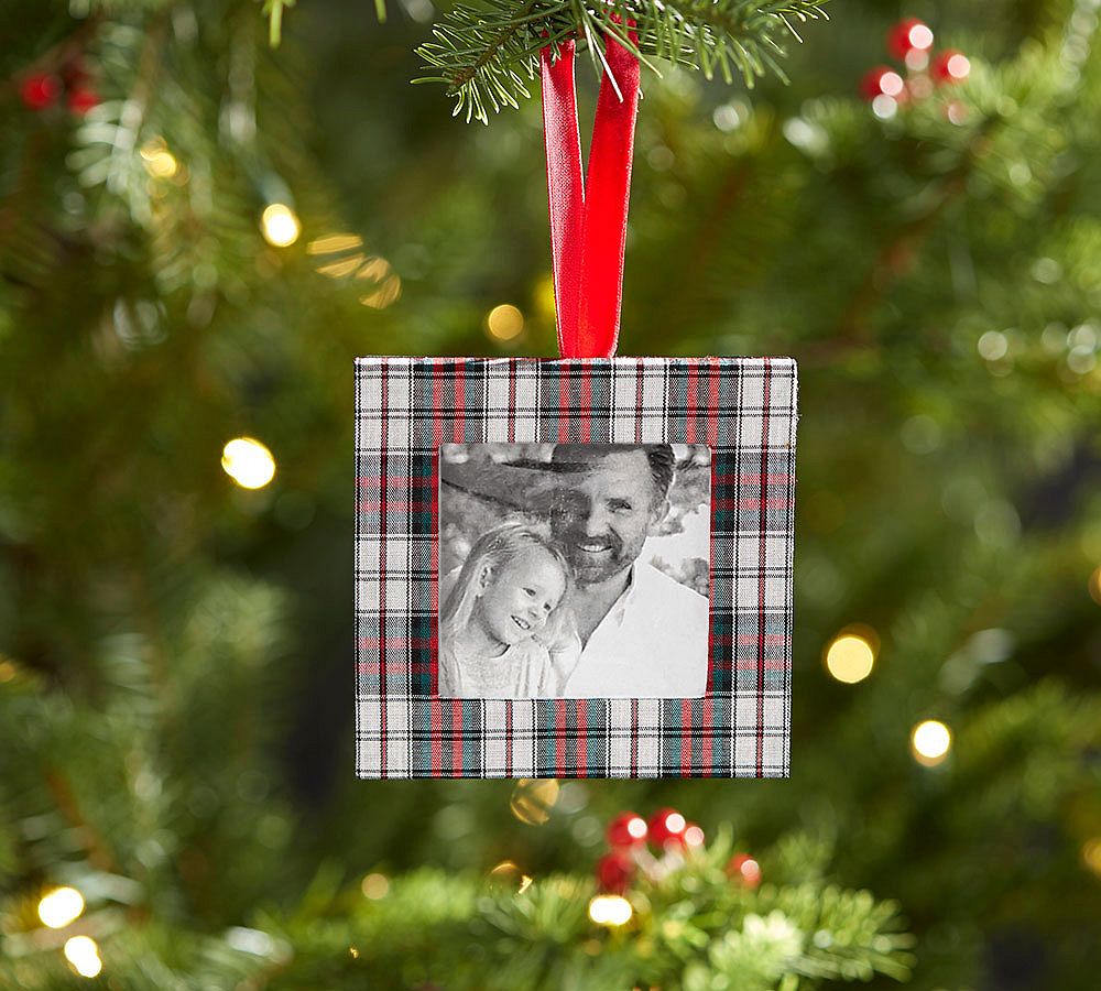Plaid Frame Ornament