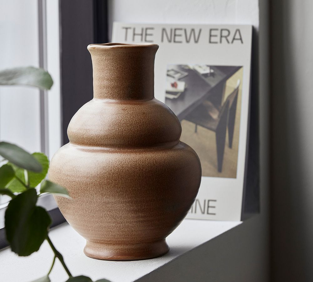 Open Box: Josie Stoneware Tall Vase