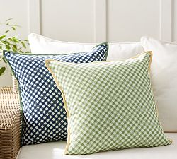 Gingham Outdoor Pillow