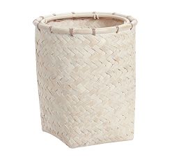 Whitewashed Wastebasket
