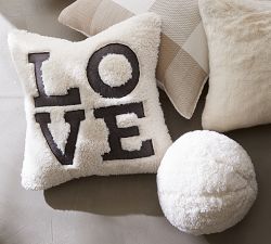 Cozy Sherpa Ball Pillow