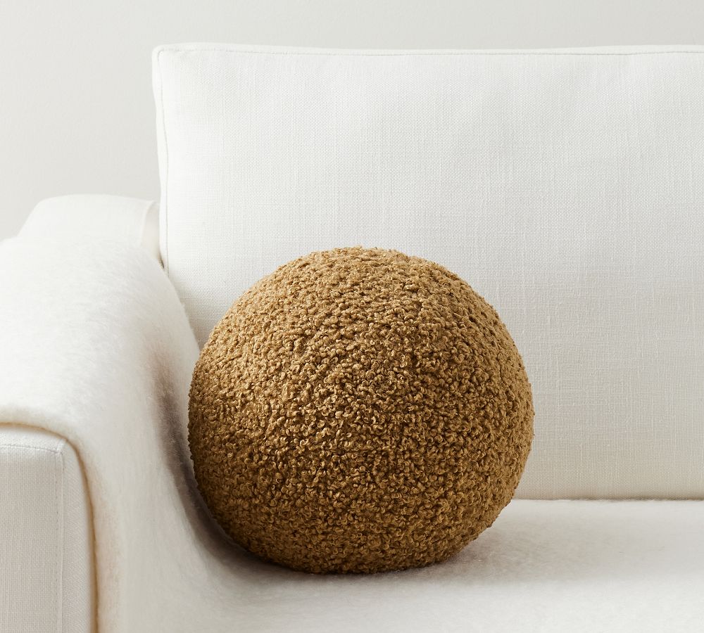 Cozy Teddy Ball Pillow