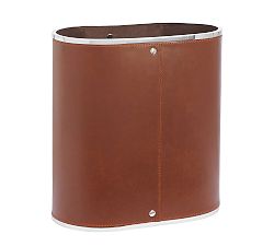Drake Leather Trash Can