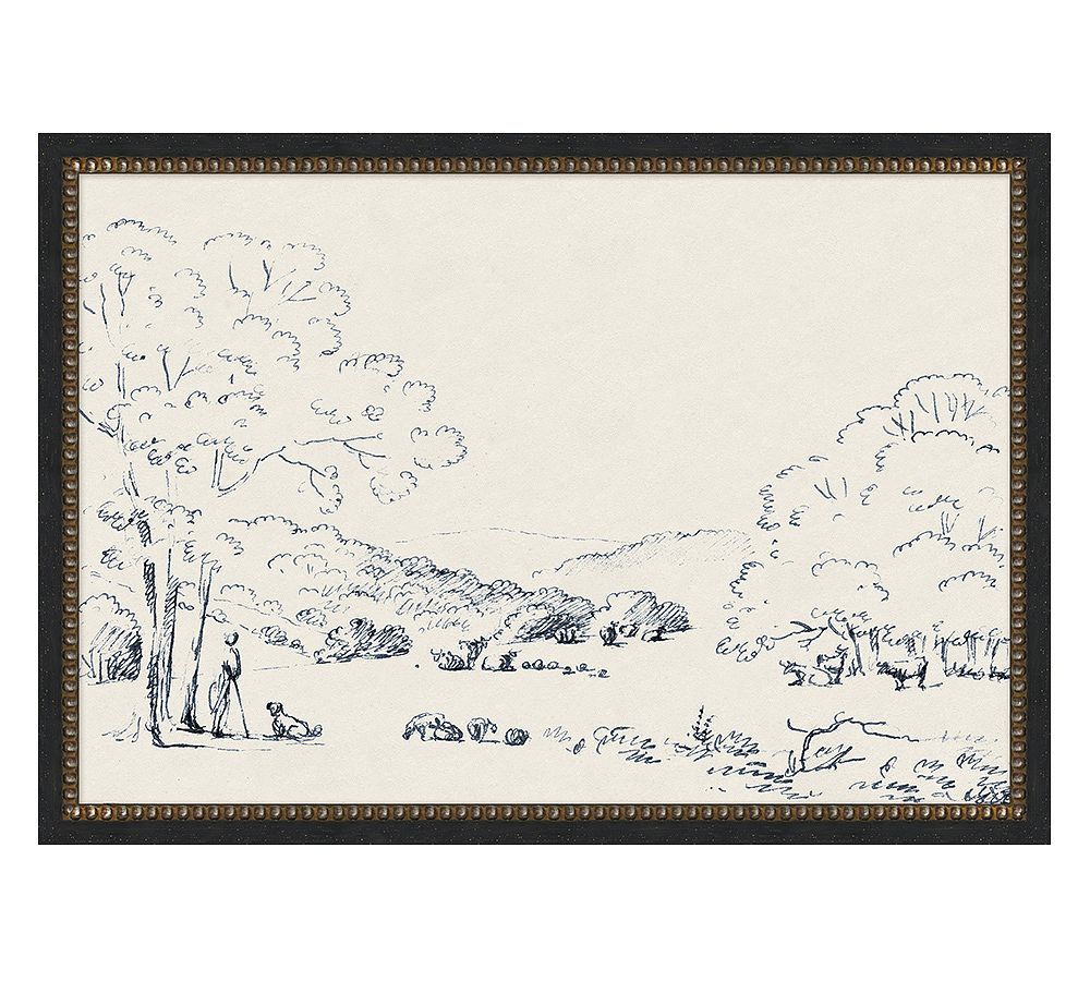 Plein Air Pasture Framed Print