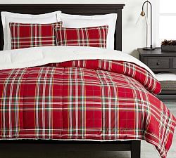 Sierra Plaid Sherpa Comforter &amp; Shams