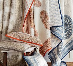 Deya Block Print Quilt &amp; Shams