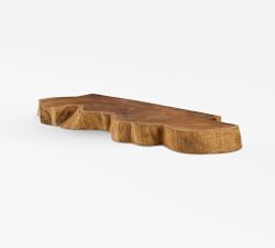 Live Edge Teak Shelf (12&quot;-24&quot;)
