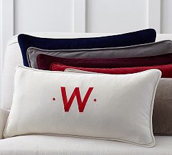 Solid Velvet Lumbar Pillow Cover