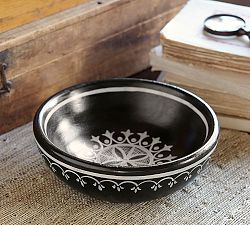 Black/Ivory Decorative Bowl