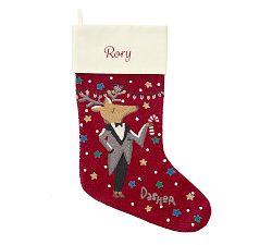 Crewel Stocking - Dasher