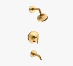 Kohler Purist &#174; Rite-Temp&#174; Lever Handle Shower and Tub Faucet W/ 2.5 GPM Showerhead