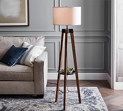 Miles Tripod Wood Floor Lamp (52&quot;)