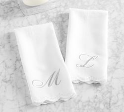 Monique Lhuillier Jolie Embroidered Guest Hand Towel - Set of 2