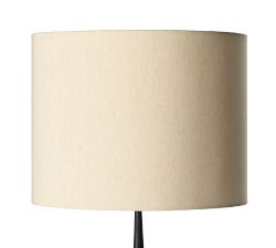 Fairley Metal Floor Lamp with Linen Drum Shade (60&quot;)