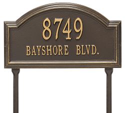 Providence Arch Lawn Address Plaques