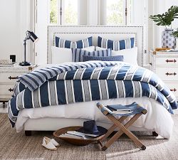 Crinkle Gauze Cotton Duvet Cover &amp; Shams