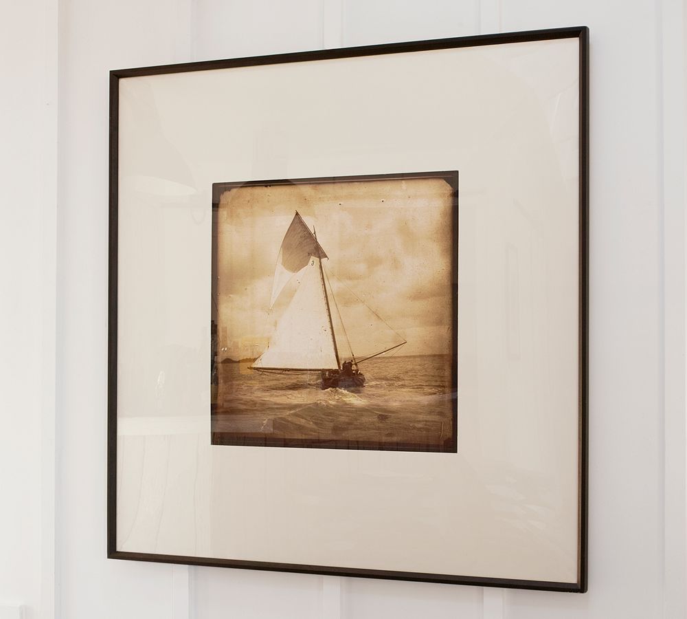 Framed Bay Sailboat Print