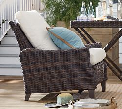 Abrego All-Weather Wicker Recliner