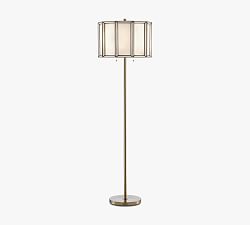 Carmel Milk Glass Floor Lamp (63&quot;)