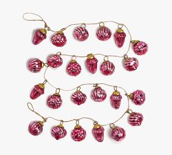 Mouth Blown Ornament Garland - 6'