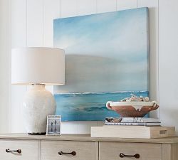 Abstract Oceanscape Canvas by Tricia Strickfaden