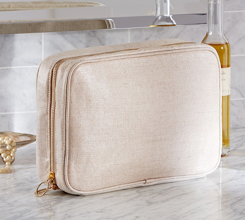 Shimmer Canvas Ultimate Cosmetic Bag