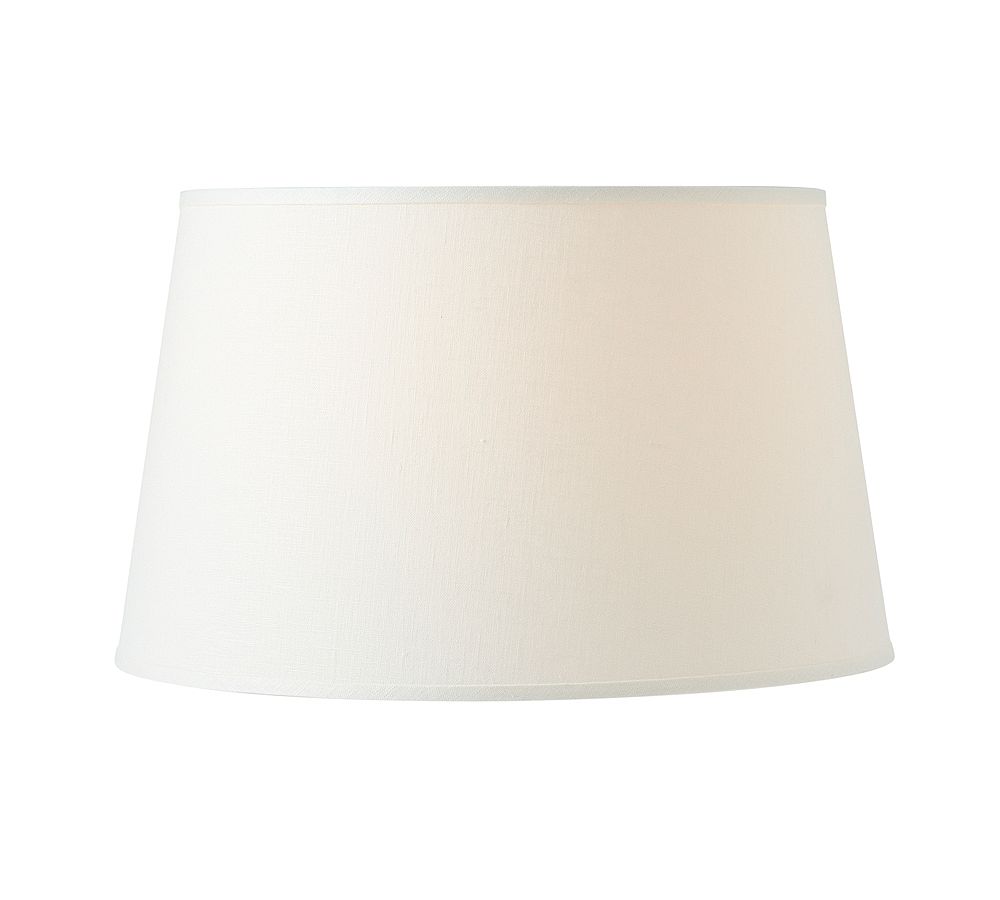 Linen Tapered Lamp Shade, Taped Edge (12&quot;-16'')