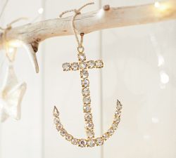 Jewel Anchor Ornament