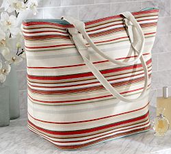 Leslie Stripe Tote Bag