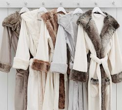 Open Box: Faux Fur Ombre Robe