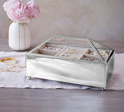 Conservatory Metal &amp; Glass Jewelry Box